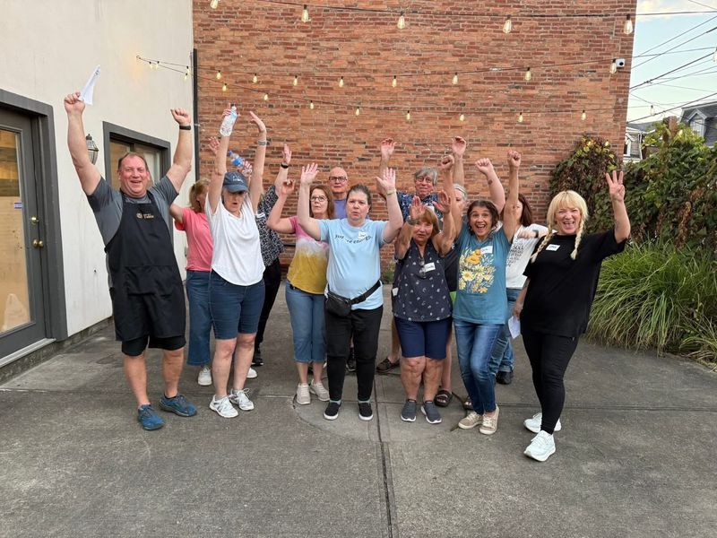 Volunteers celebrating a milestone